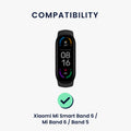 kwmobile Uhrenarmband für Xiaomi Mi Smart Band 6 / Mi Band 6 / Band 5 Armband Fitnesstracker Band Set Ersatzarmband Smartwatch