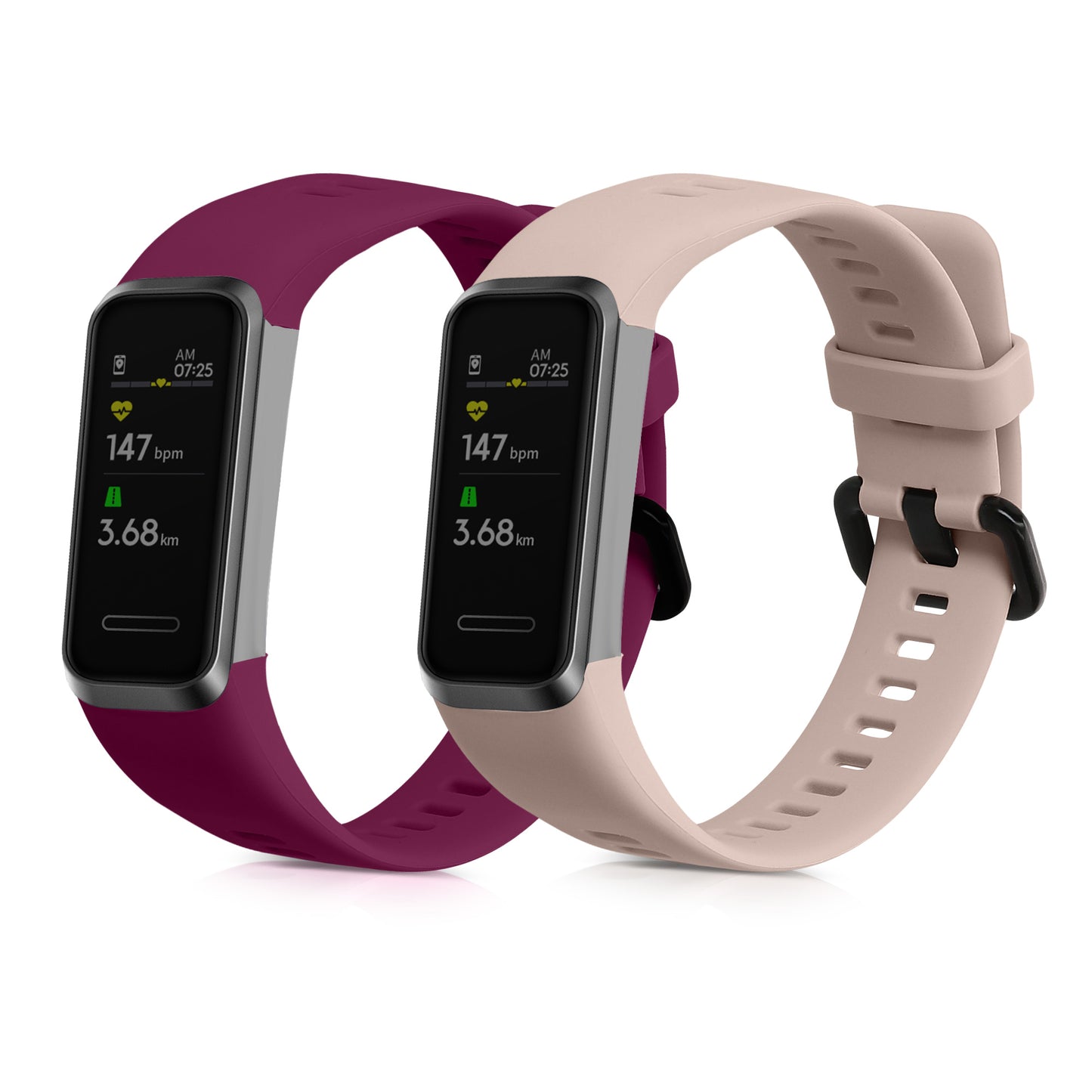 kwmobile Uhrenarmband für Huawei Band 4 Armband Fitnesstracker Band Set Ersatzarmband Smartwatch