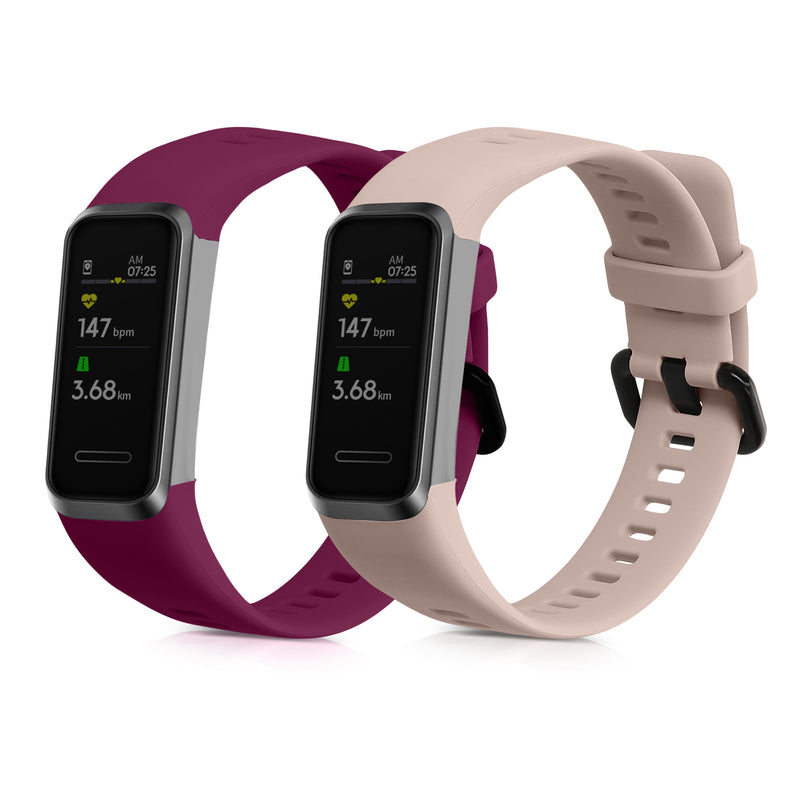 kwmobile Uhrenarmband für Huawei Band 4 Armband Fitnesstracker Band Set Ersatzarmband Smartwatch
