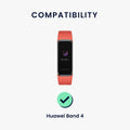 kwmobile Uhrenarmband für Huawei Band 4 Armband Fitnesstracker Band Set Ersatzarmband Smartwatch