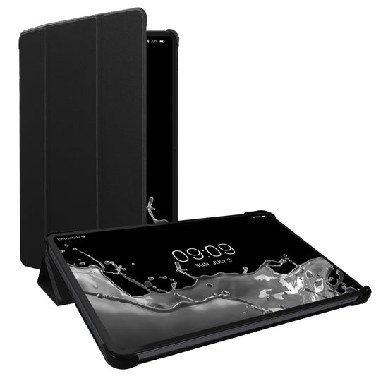 kwmobile Hülle kompatibel mit Xiaomi Pad 6 - Smart Cover Tablet Case Schutzhülle - Stand - in Schwarz Schwarz  