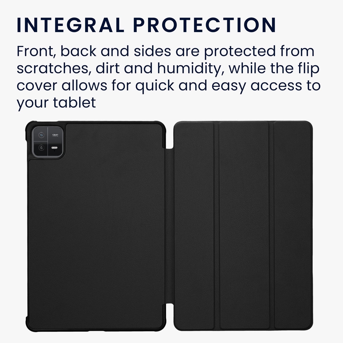 kwmobile Hülle kompatibel mit Xiaomi Pad 6 Smart Cover Tablet Case Schutzhülle Stand