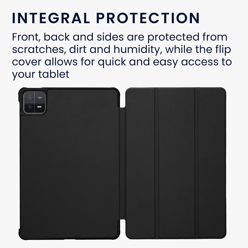 kwmobile Hülle kompatibel mit Xiaomi Pad 6 Smart Cover Tablet Case Schutzhülle Stand