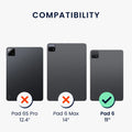 kwmobile Hülle kompatibel mit Xiaomi Pad 6 Smart Cover Tablet Case Schutzhülle Stand