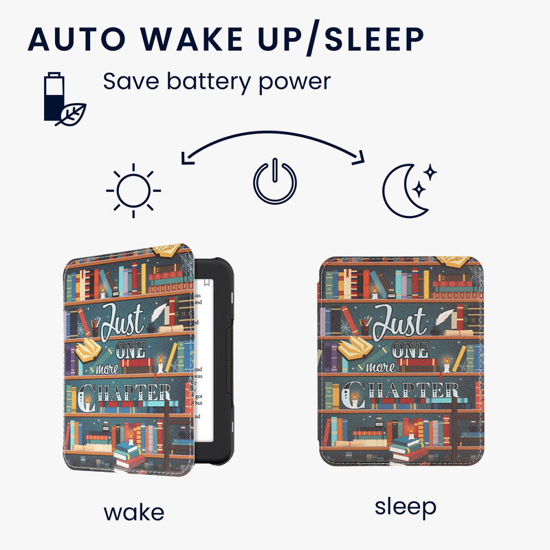 Kunstleder Hülle kompatibel mit Barnes & Noble NOOK Glowlight 4 / 4e