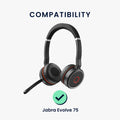 kwmobile Ohr Polster für Jabra Evolve 2 75 Ohrpolster Ersatz Kopfhörer Ersatzteile Over Ear Headphones