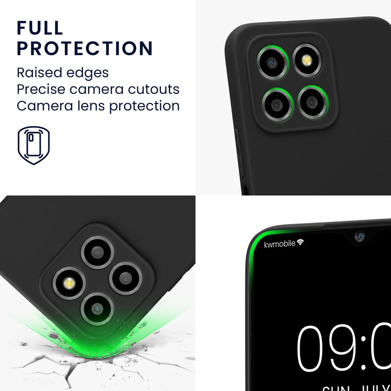 kwmobile Handyhülle für HONOR X8 5G / X6 / 70 Lite 5G Hülle - weiches Handy Silikon Case - Schutzhülle Cover