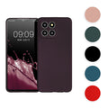 kwmobile Handyhülle kompatibel mit HONOR X8 5G / X6 / 70 Lite 5G Hülle - weiche Silikon Case metallisch schimmernd in Metallic Blauviolett Metallic Blauviolett  