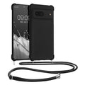 kwmobile Necklace Case kompatibel mit Google Pixel 7 Hülle - Cover mit Kordel zum Umhängen - Silikon Schutzhülle