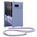 kwmobile Necklace Case kompatibel mit Google Pixel 7 Hülle - Cover mit Kordel zum Umhängen - Silikon Schutzhülle