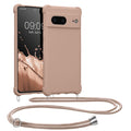 kwmobile Necklace Case kompatibel mit Google Pixel 7 Hülle - Cover mit Kordel zum Umhängen - Silikon Schutzhülle