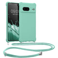 kwmobile Necklace Case kompatibel mit Google Pixel 7 Hülle - Cover mit Kordel zum Umhängen - Silikon Schutzhülle