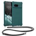 kwmobile Necklace Case kompatibel mit Google Pixel 7 Hülle - Cover mit Kordel zum Umhängen - Silikon Schutzhülle