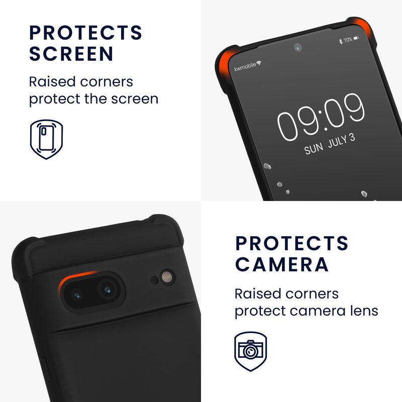 kwmobile Necklace Case kompatibel mit Google Pixel 7 Hülle - Cover mit Kordel zum Umhängen - Silikon Schutzhülle