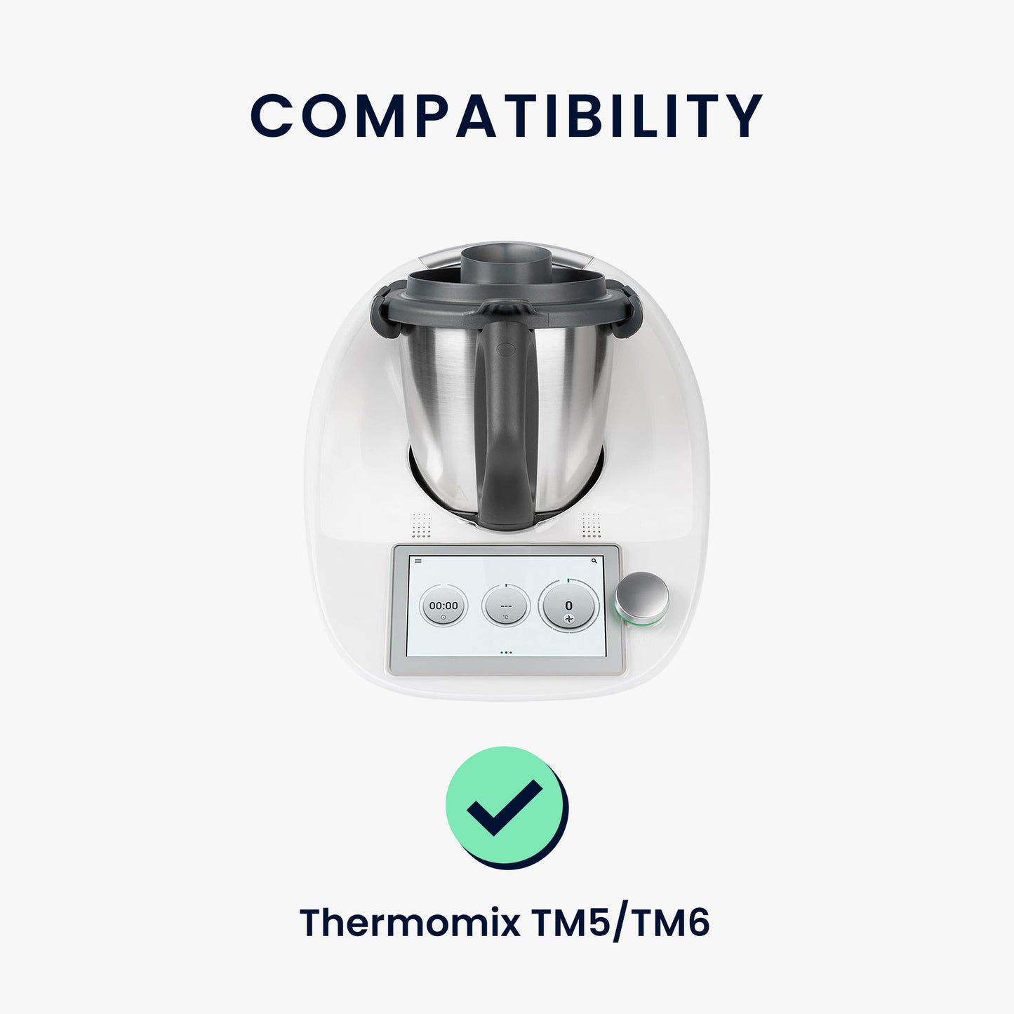 kwmobile Hülle kompatibel mit Thermomix TM5 / TM6 - Küchenmaschine Staubschutz Abdeckhaube - Staubhaube