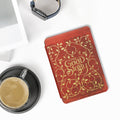 kwmobile Schutzhülle für Amazon Kindle (2022/2024) Hülle - eReader Flip Case mit Auto Sleep Funktion - Bibliothek Motto