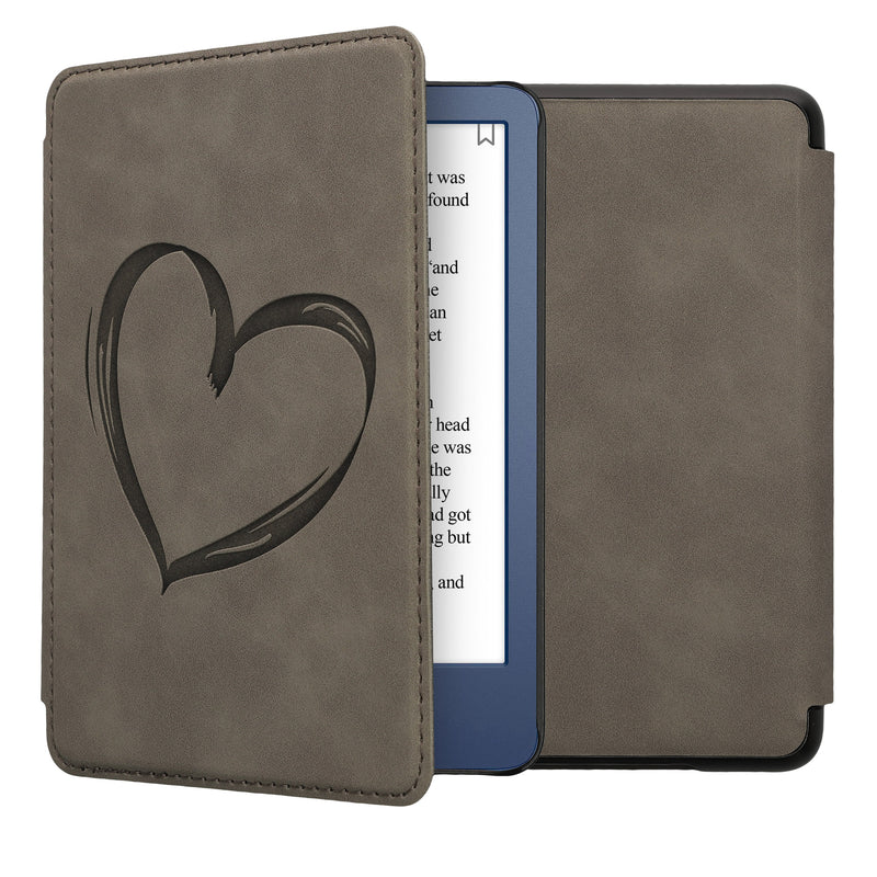 kwmobile Schutzhülle für Amazon Kindle (2022/2024) Hülle - eReader Case aus Kunstleder mit Auto Sleep Funktion