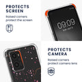 kwmobile Necklace Case kompatibel mit Oppo A76 / A96 Hülle Silikon Cover mit Handykette Kirschblütenblätter