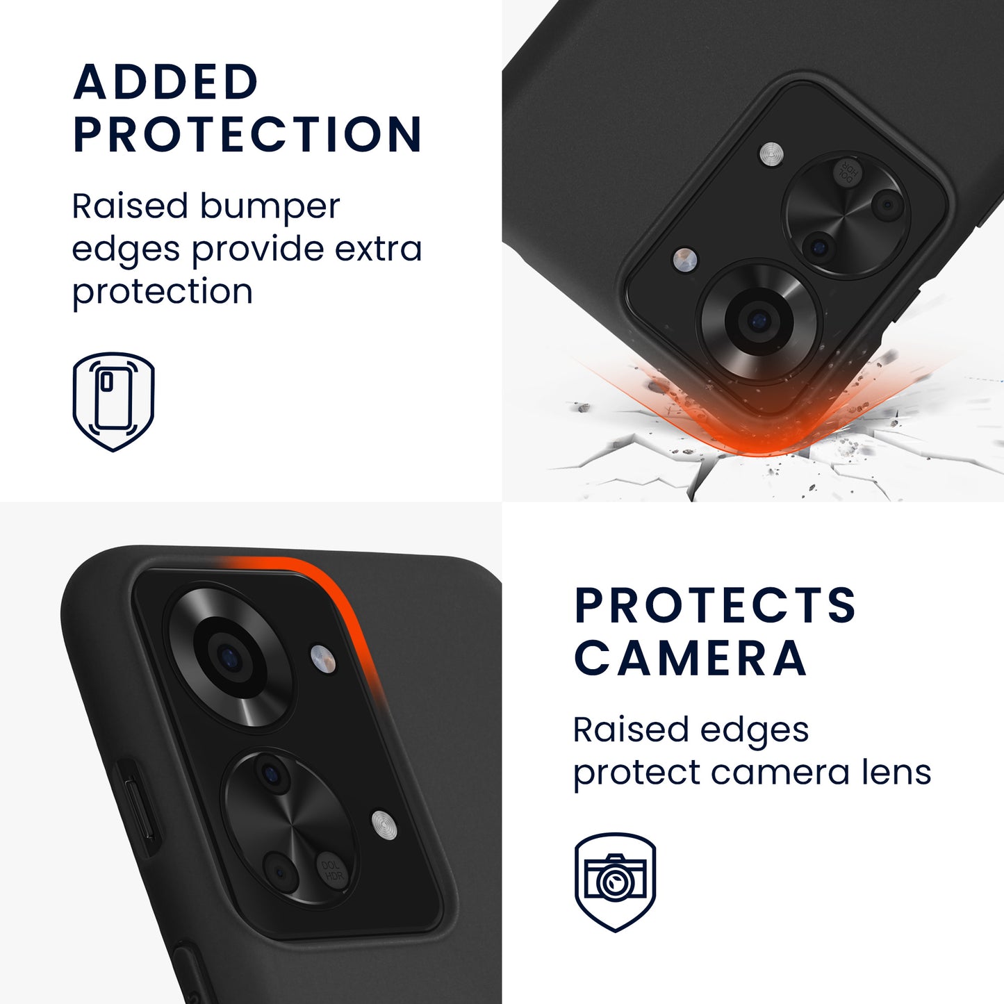 kwmobile Handyhülle für OnePlus Nord 2T 5G Schutzhülle Cover Kabelloses Laden