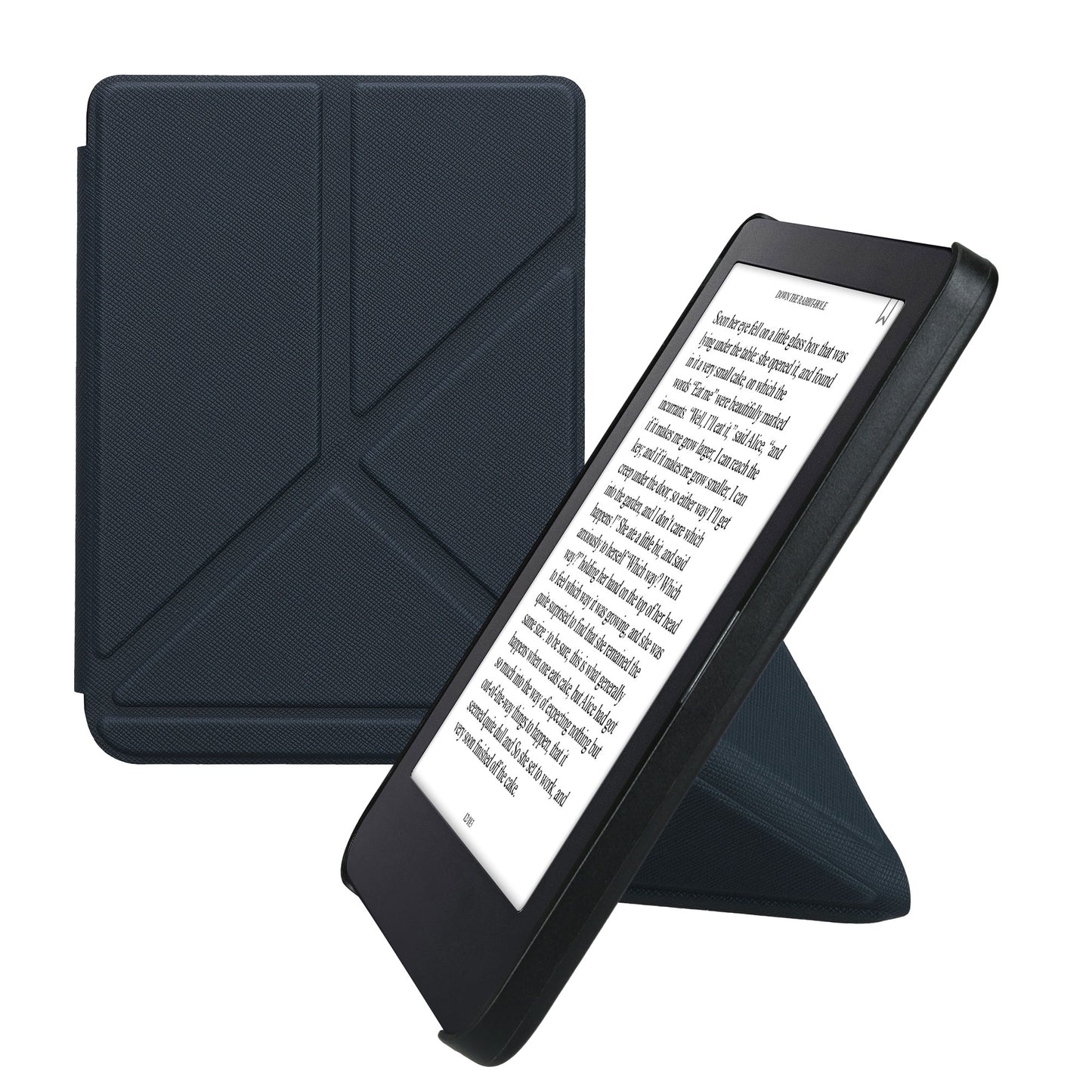 kwmobile Schutzhülle für Kobo Clara 2E / Tolino Shine 4 Hülle - eReader Klapphülle mit Auto Sleep Funktion - Cover mit Ständer