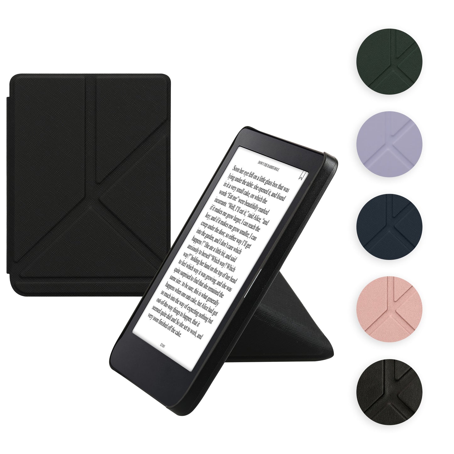 kwmobile Hülle kompatibel mit Kobo Clara 2E / Tolino Shine 4 Hülle - Kunstleder Case - eReader Schutzhülle - Cover Orange Orange  