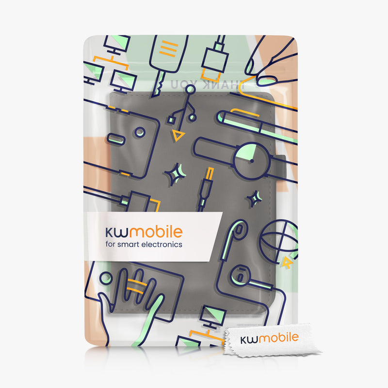 kwmobile Flip Hülle kompatibel mit Kobo Clara 2E / Tolino Shine 4 - Handschlaufe - Cover