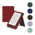 kwmobile Flip Hülle kompatibel mit Kobo Clara 2E / Tolino Shine 4 - Handschlaufe - Cover Petrol Petrol  