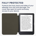kwmobile Klapphülle kompatibel mit Kobo Clara 2E / Tolino Shine 4 Hülle - eReader Case aus Kunstleder - Cover