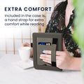 kwmobile Schutzhülle kompatibel mit Kobo Clara 2E / Tolino Shine 4 Flip Hülle - Cover mit Handschlaufe