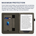 kwmobile Schutzhülle kompatibel mit Kobo Clara 2E / Tolino Shine 4 Flip Hülle - Cover mit Handschlaufe