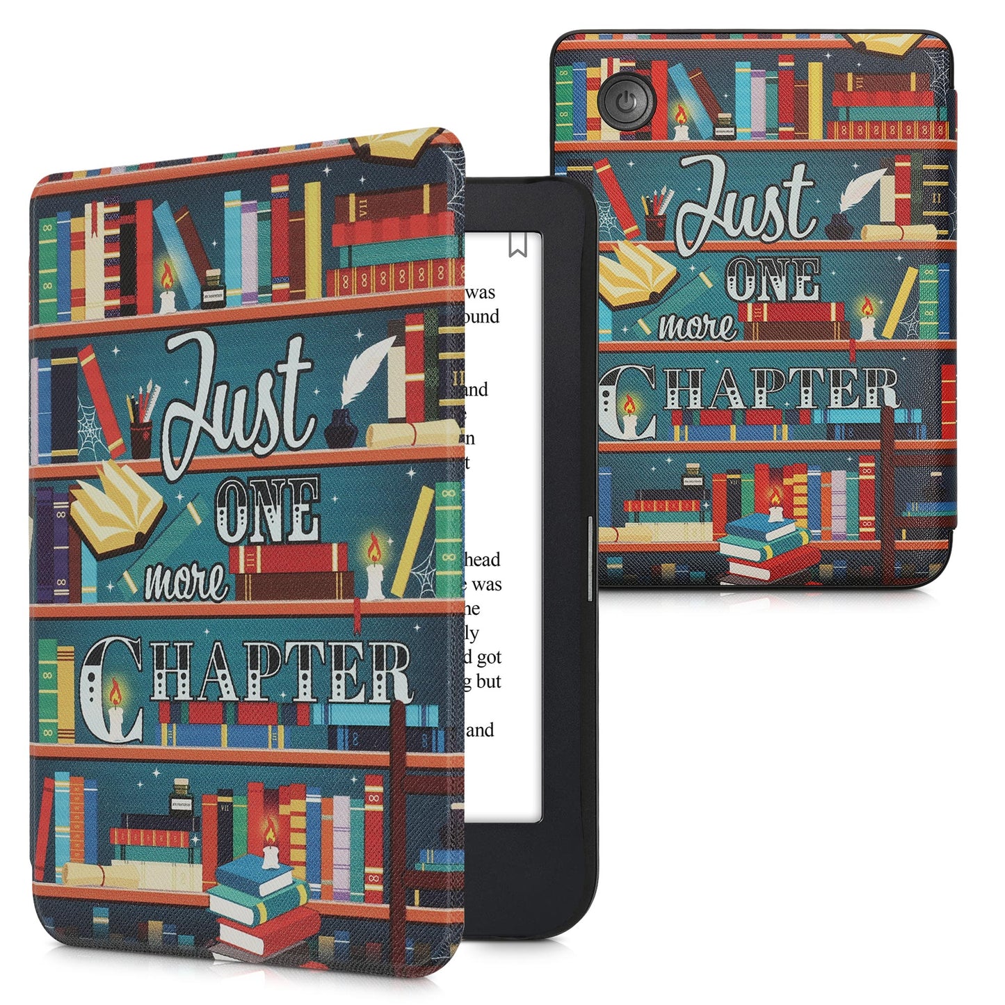 kwmobile Schutzhülle für Kobo Clara 2E / Tolino Shine 4 Hülle - eReader Flip Case mit Auto Sleep Funktion