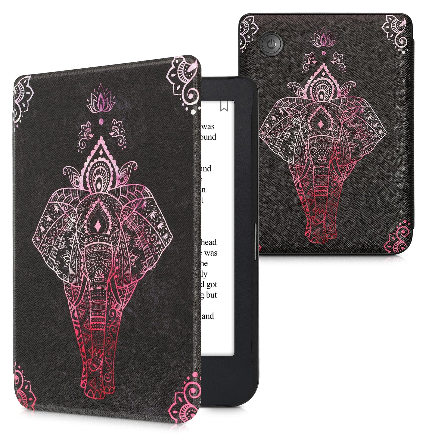 kwmobile Schutzhülle für Kobo Clara 2E / Tolino Shine 4 Hülle - eReader Flip Case mit Auto Sleep Funktion