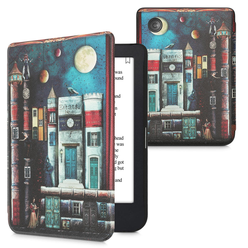 kwmobile Schutzhülle für Kobo Clara 2E / Tolino Shine 4 Hülle - eReader Flip Case mit Auto Sleep Funktion