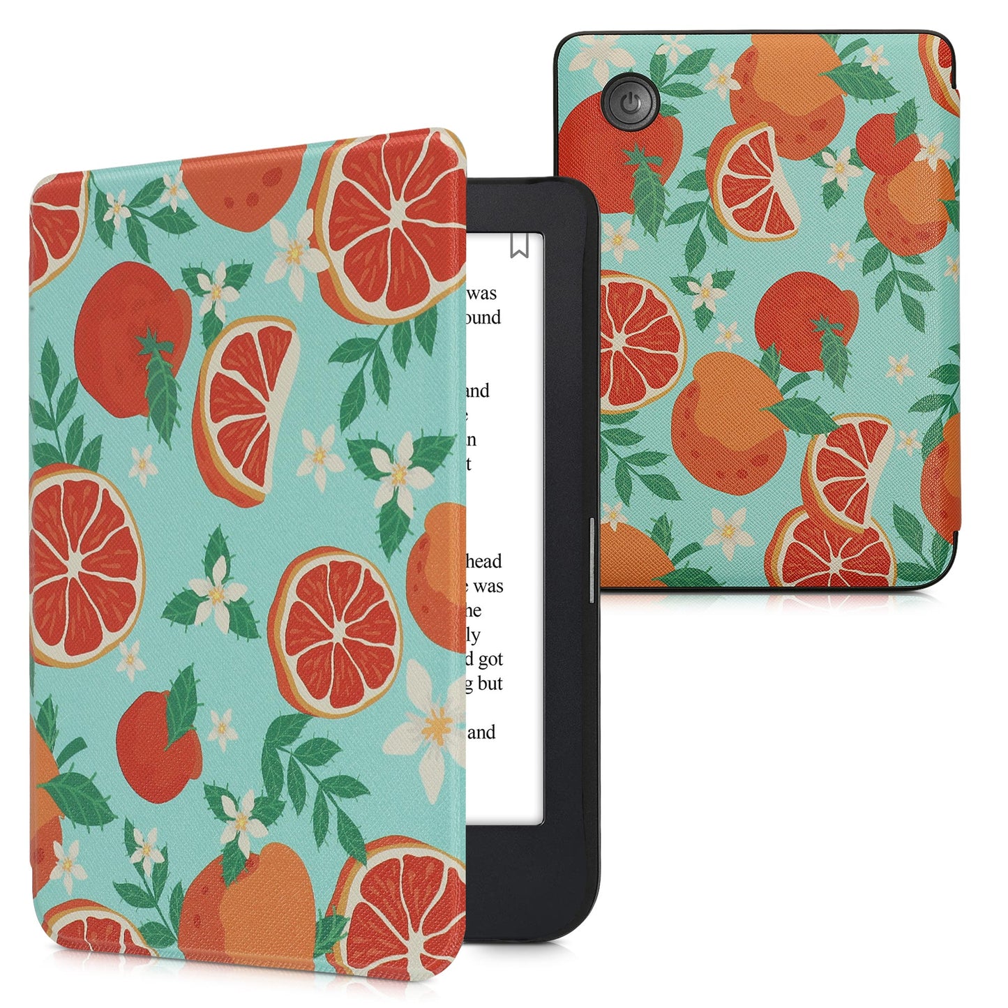 kwmobile Schutzhülle für Kobo Clara 2E / Tolino Shine 4 Hülle - eReader Flip Case mit Auto Sleep Funktion