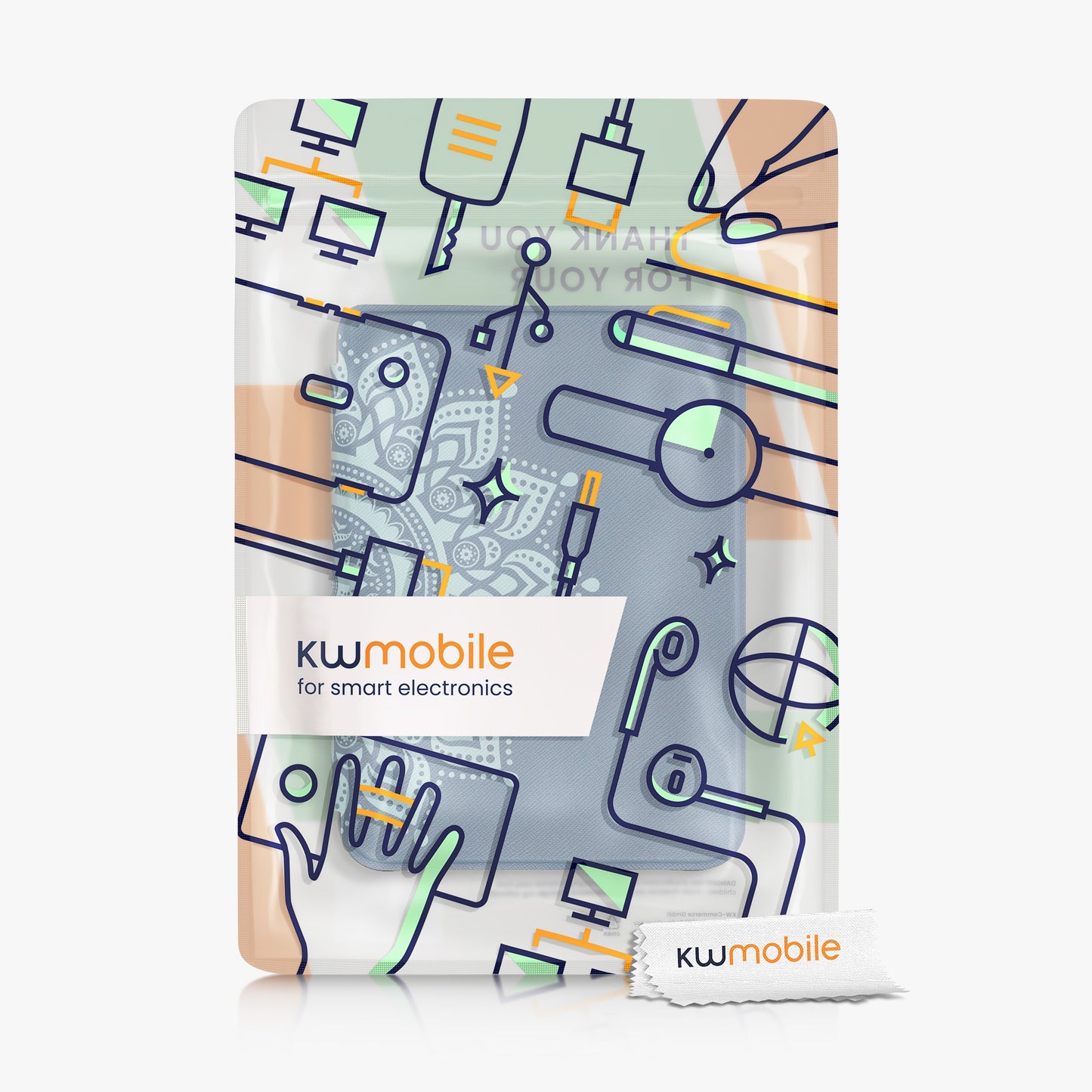 kwmobile Schutzhülle für Kobo Clara 2E / Tolino Shine 4 Hülle - eReader Flip Case mit Auto Sleep Funktion