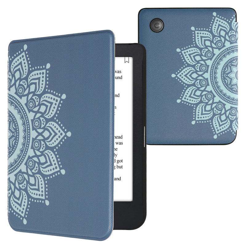 kwmobile Schutzhülle für Kobo Clara 2E / Tolino Shine 4 Hülle - eReader Flip Case mit Auto Sleep Funktion