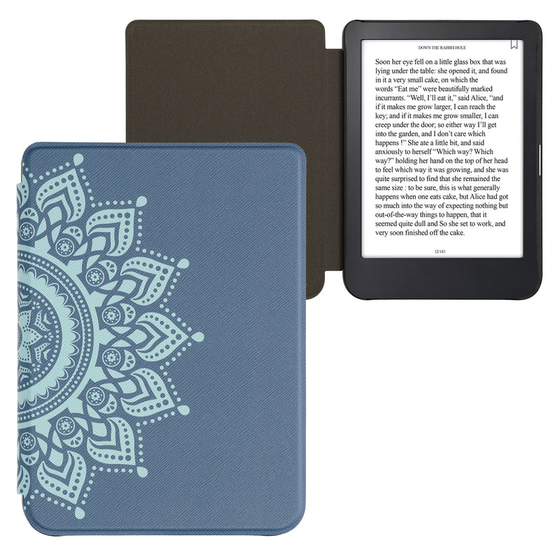 kwmobile Schutzhülle für Kobo Clara 2E / Tolino Shine 4 Hülle - eReader Flip Case mit Auto Sleep Funktion