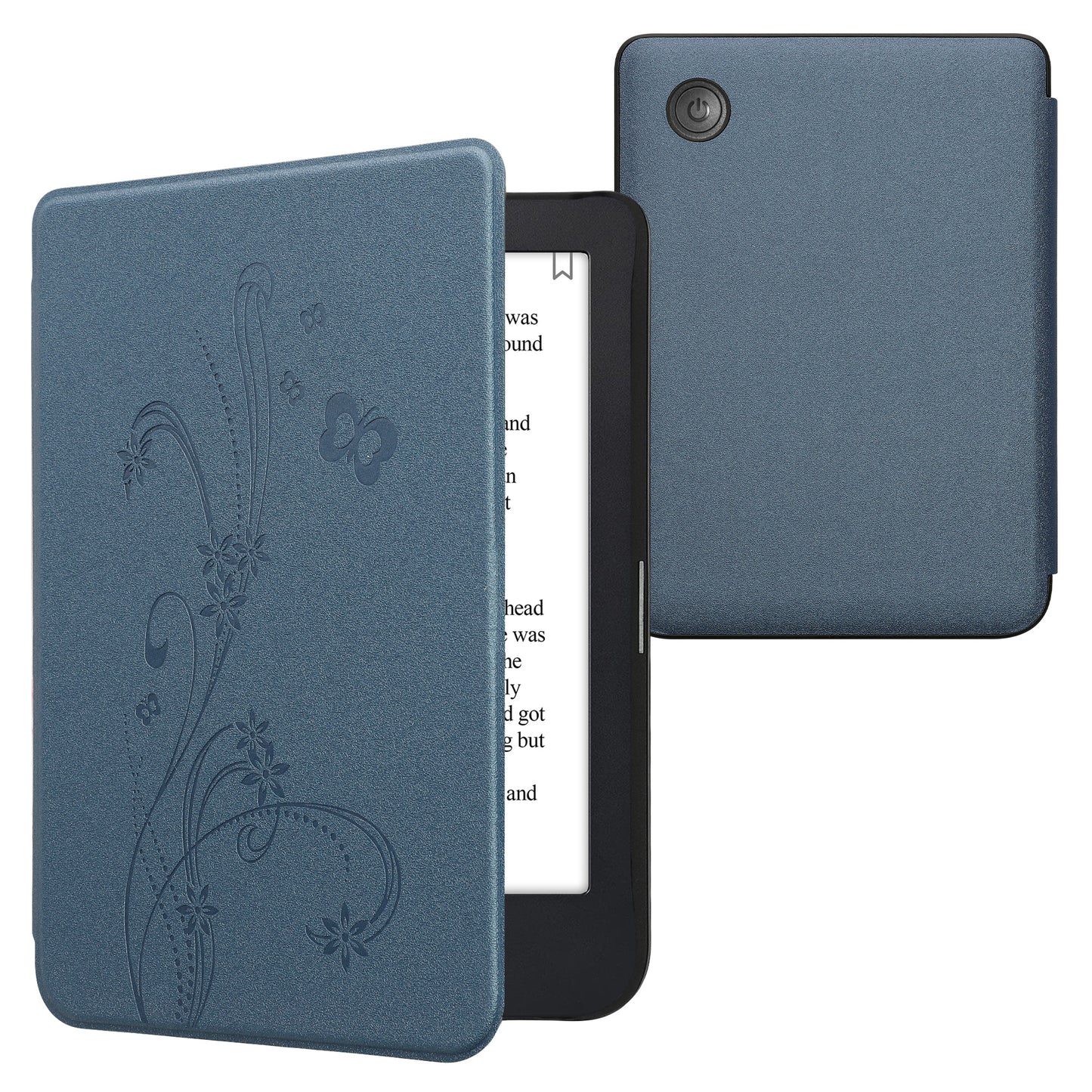 kwmobile Schutzhülle für Kobo Clara 2E / Tolino Shine 4 Hülle - eReader Flip Case mit Auto Sleep Funktion