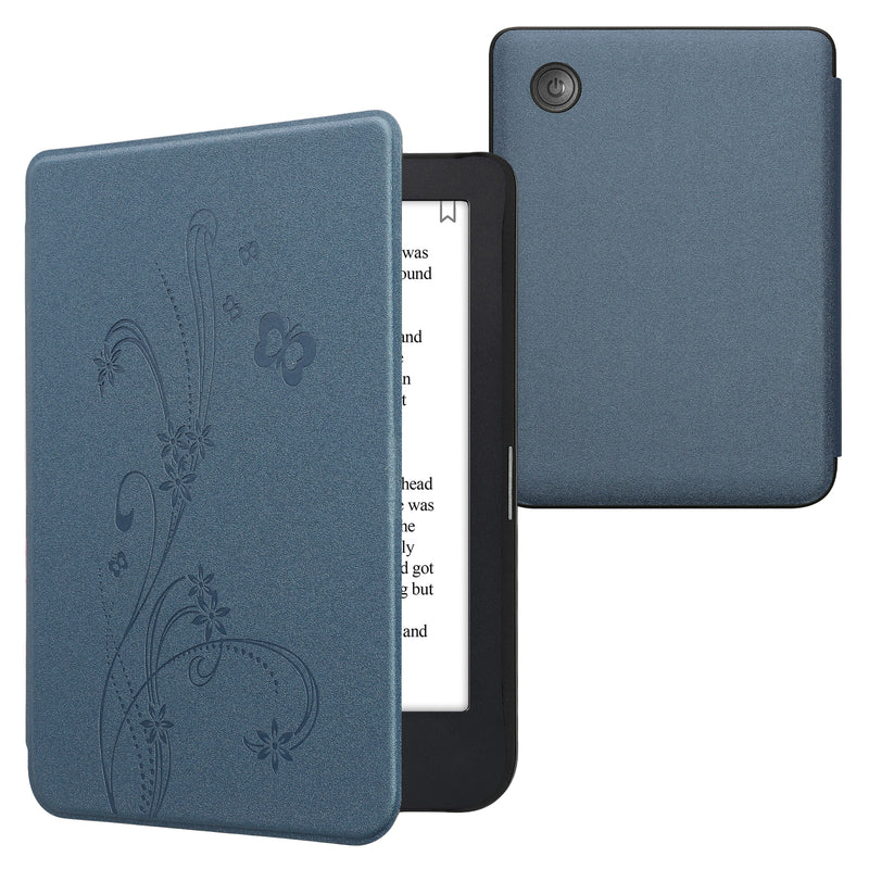 kwmobile Schutzhülle für Kobo Clara 2E / Tolino Shine 4 Hülle - eReader Flip Case mit Auto Sleep Funktion