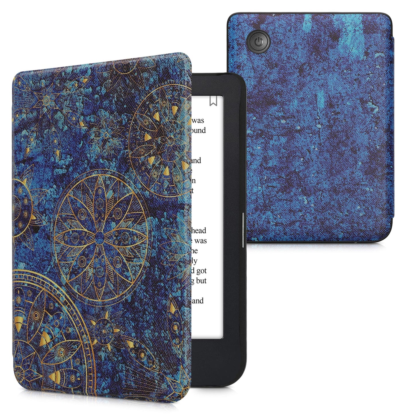kwmobile Schutzhülle für Kobo Clara 2E / Tolino Shine 4 Hülle - eReader Flip Case mit Auto Sleep Funktion