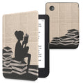 kwmobile Schutzhülle für Kobo Clara 2E / Tolino Shine 4 Hülle - eReader Flip Case mit Auto Sleep Funktion