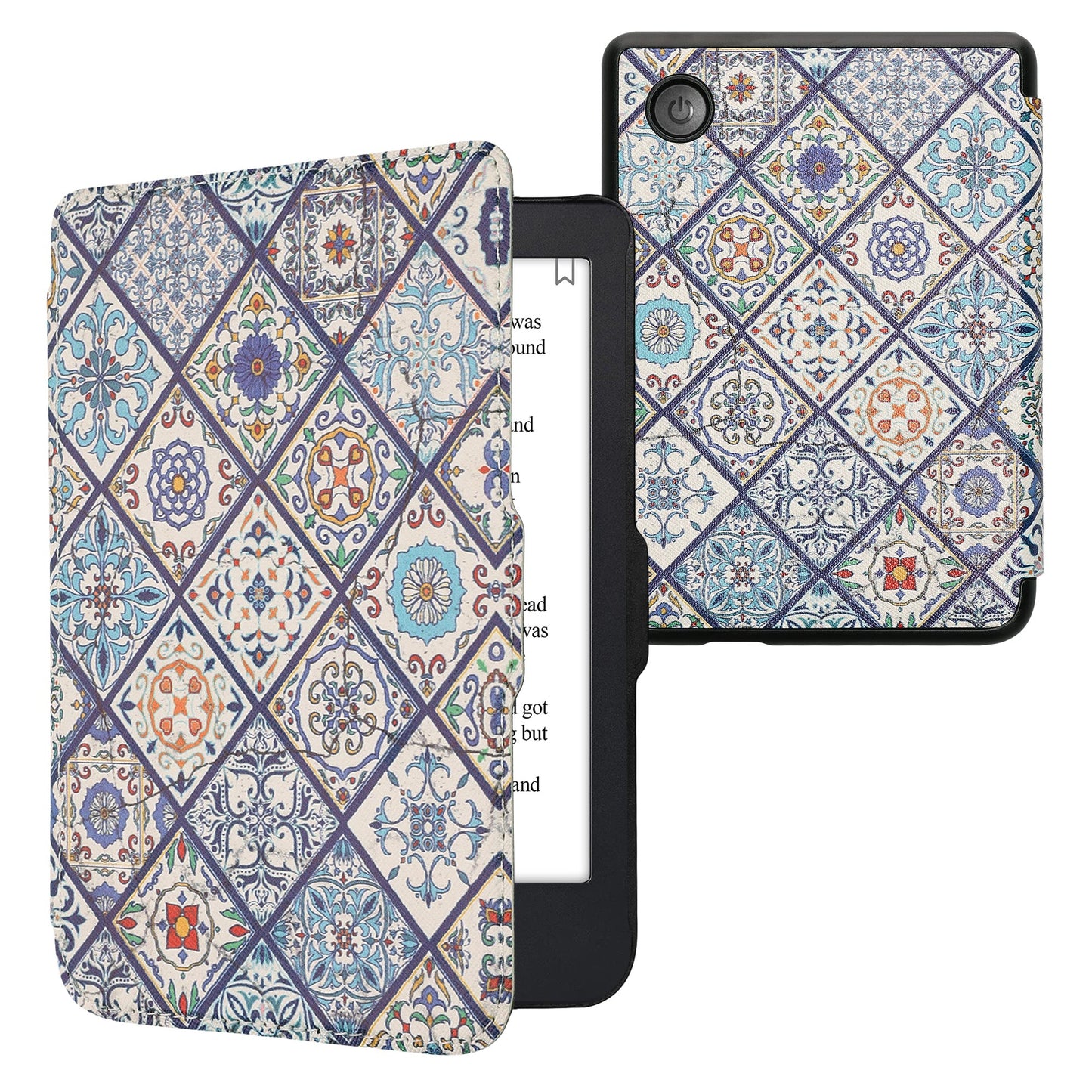 kwmobile Schutzhülle für Kobo Clara 2E / Tolino Shine 4 Hülle - eReader Flip Case mit Auto Sleep Funktion