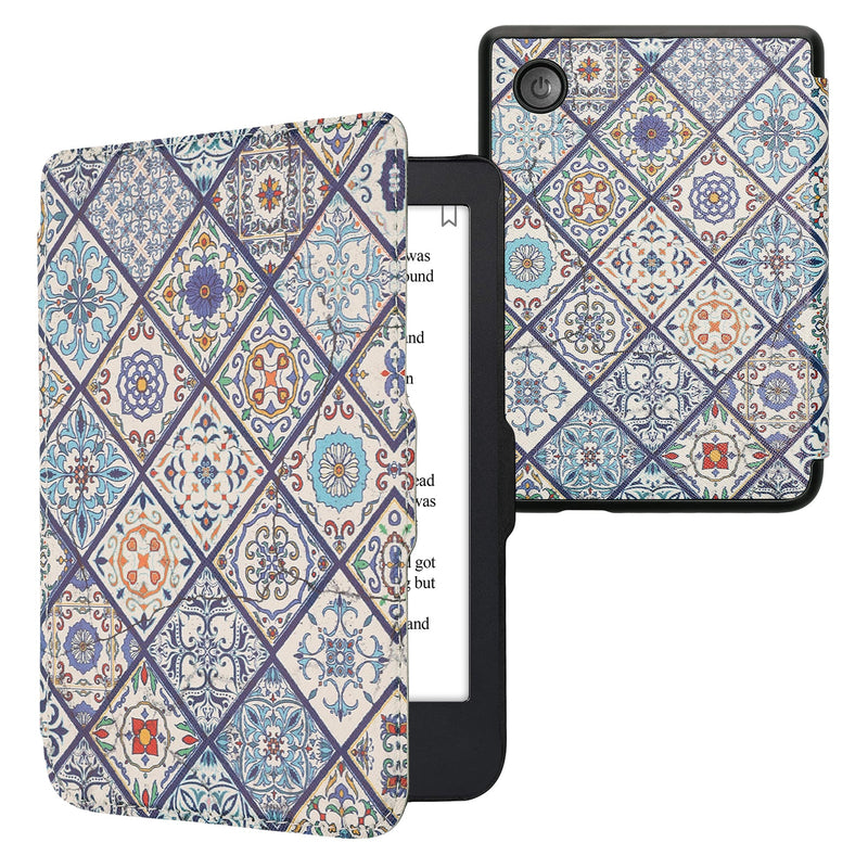 kwmobile Schutzhülle für Kobo Clara 2E / Tolino Shine 4 Hülle - eReader Flip Case mit Auto Sleep Funktion