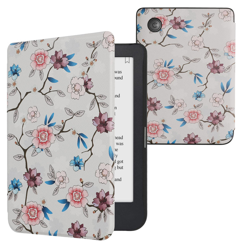 kwmobile Schutzhülle für Kobo Clara 2E / Tolino Shine 4 Hülle - eReader Flip Case mit Auto Sleep Funktion