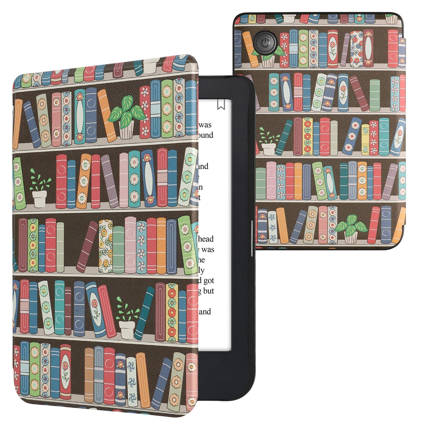 kwmobile Schutzhülle für Kobo Clara 2E / Tolino Shine 4 Hülle - eReader Flip Case mit Auto Sleep Funktion