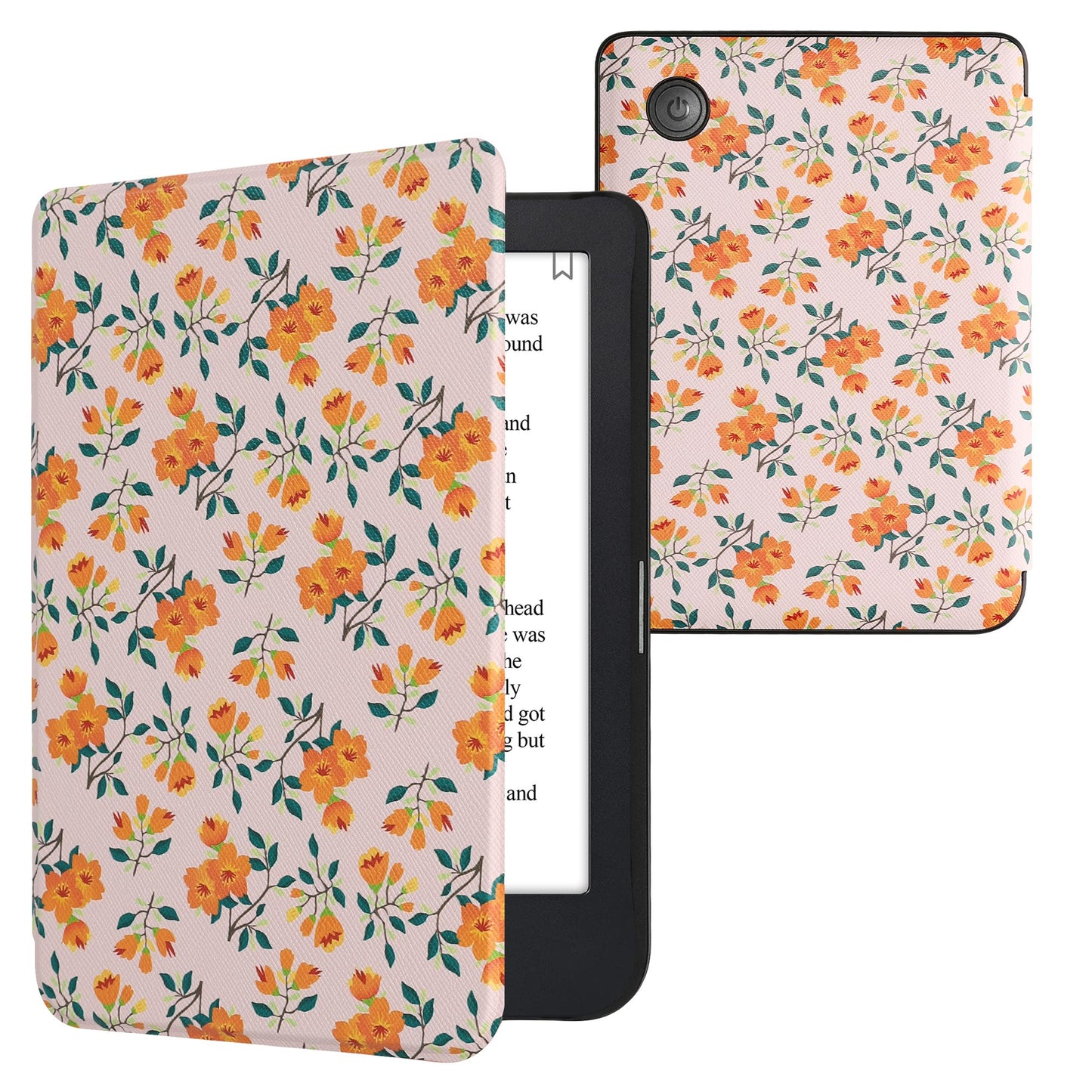 kwmobile Schutzhülle für Kobo Clara 2E / Tolino Shine 4 Hülle - eReader Flip Case mit Auto Sleep Funktion