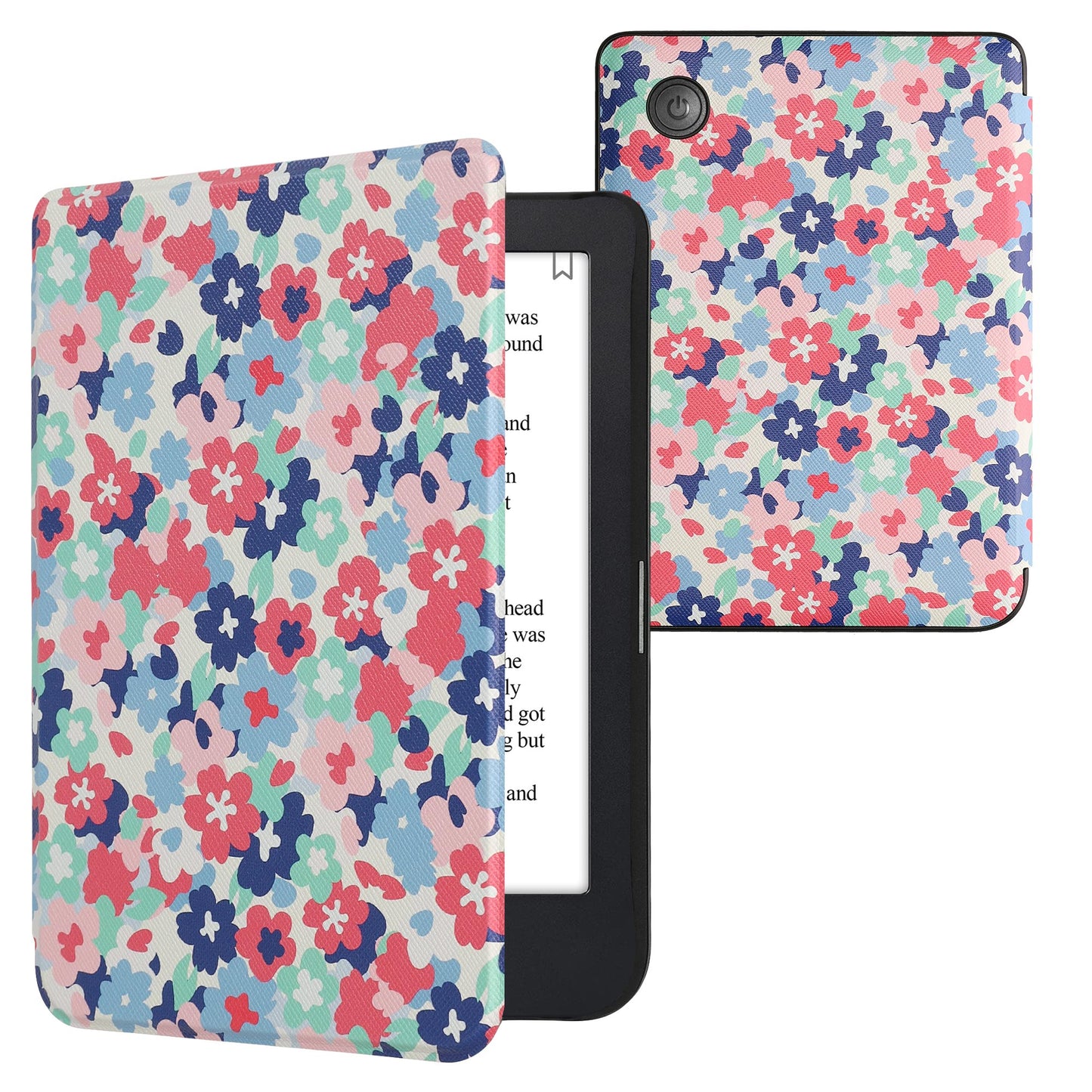 kwmobile Schutzhülle für Kobo Clara 2E / Tolino Shine 4 Hülle - eReader Flip Case mit Auto Sleep Funktion