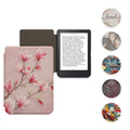 kwmobile Klapphülle kompatibel mit Kobo Clara 2E / Tolino Shine 4 Hülle - eReader Case - Tarot Karten Dunkelblau Gelb Schwarz Dunkelblau  [dsg58]