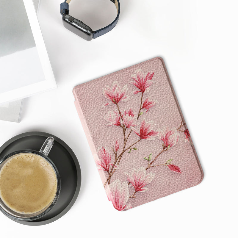 kwmobile Schutzhülle für Kobo Clara 2E / Tolino Shine 4 Hülle - eReader Flip Case mit Auto Sleep Funktion