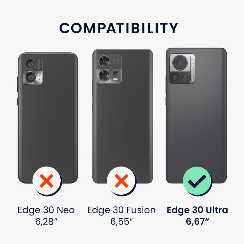 kwmobile Handyhülle für Motorola Edge 30 Ultra Hülle weiches Handy Silikon Case Schutzhülle Cover